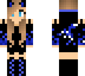 blue cat girl