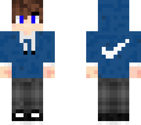 blue hoodie boy