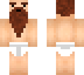 brown bearded man underwear