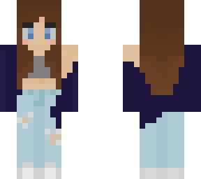 brown hair blue eyed girl | Minecraft Skins