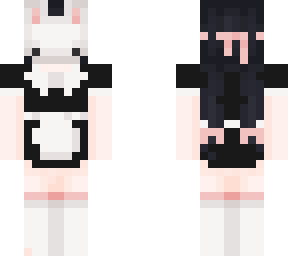 bunny mask maid | Minecraft Skin
