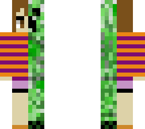 creeper wearing a human costume