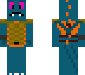 cyan dragon, big eyes, golden chestplate