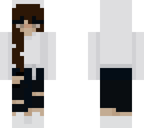 girl in white hoodie