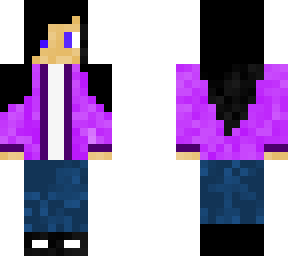 girl with purple hoodie