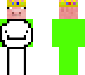 handsome green pig