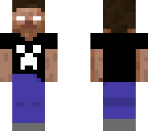 herobrine with creeper shirt