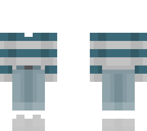 ob - dark cyan with light gray stripes w/ jeans