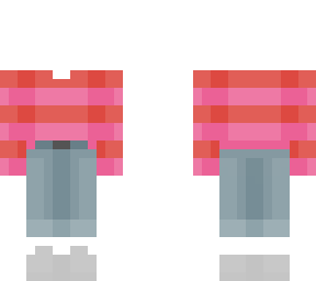 ob - donut sprinkles red & pink stripes w/ jeans