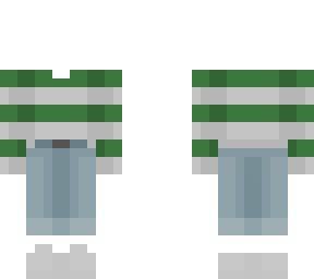 ob - dull green with light gray stripes w/ jeans