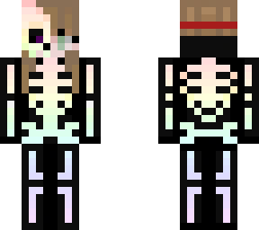 pastel skeleton girl