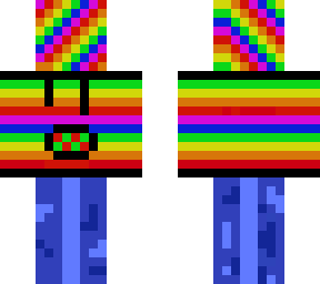 rainbow head hoodie