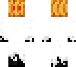 silly ghost wearing a pumpkin