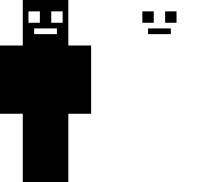 black and white