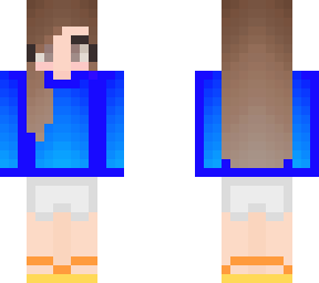 blue hoodie girl