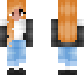 casual autumn jacket - ginger yellow hair
