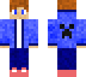 ginger with blue hoodie