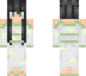 green japanese girl