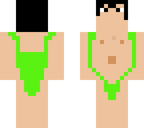 guy in a lime speedo