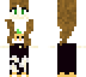 holloween girl pumkin skin.