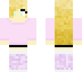 kawaii pink winter girl