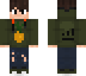 pineapple hoodie with ripped jeans!