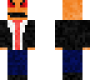 pumpkin man in a suit