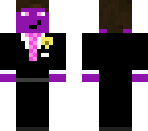 purple guy in a suit