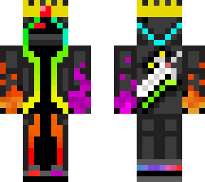 rainbow king | Minecraft Skin