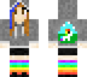 rainbow socks e-girl