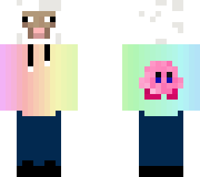 rainbow sweater sheep with kirby