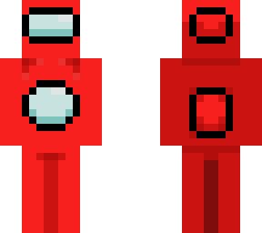 red crewmate and mini red crewmate