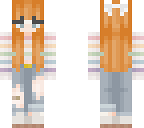 redheaded rainbow girl