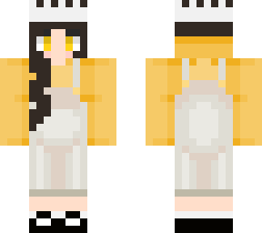 shubbleyt yellow hoodie white overalls