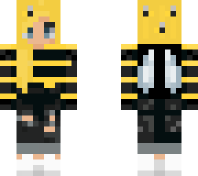 bee girl edit honey hair