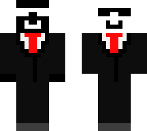 blak and whit with a suit