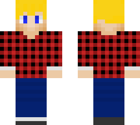 blonde haired boy with flannel shirt