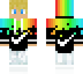 blonde x brown nike rainbow