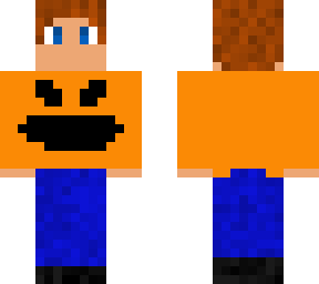 boy with a pumpkin shirt