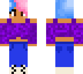 cotton candy  hair girl