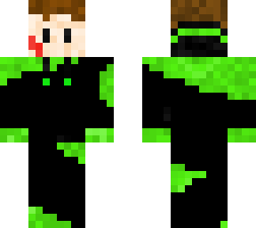 green and black hoodie