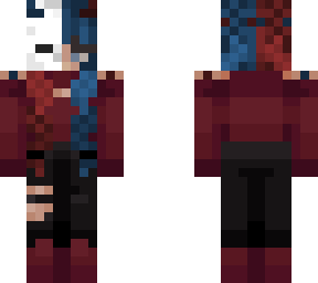 halloween girl with braids and half mask