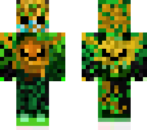 halloween green skull boy