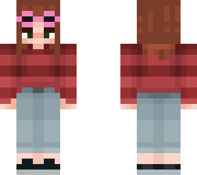 liv with a red sweater and cuffed jeans - happy birthday!