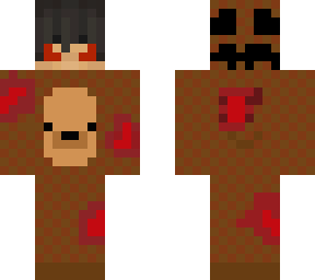 my halloween bear onesie with blood skin