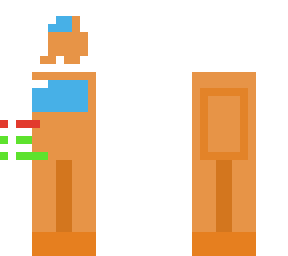 orange doing task