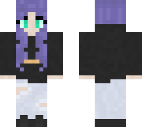 purple hair girl