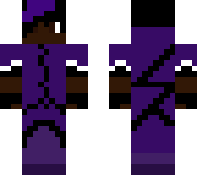 purple poison mage with purple streak in hair
