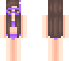 purple snorkel girl