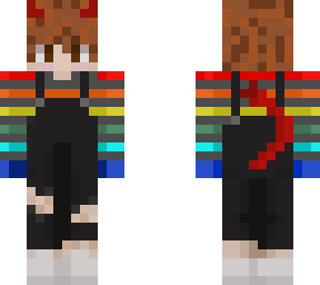 rainbow devil person